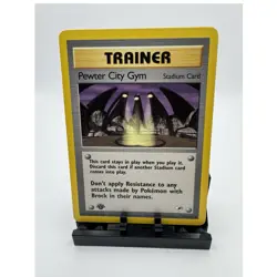 Pokemon TCG Pewter City Gym Trainer-Stadium Gym Heroes 115/132 First Edition - Image 1