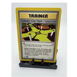 Pokemon TCG Celadon City Gym Stadium Trainer Gym Heroes 107/132 First Edition - Image 1