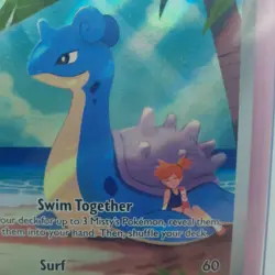 Mistys Lapras Illustration Rare 194/182 Destined Rivals Pokemon TCG NM Full Art - Image 2