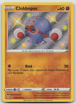 Pokemon Clobbopus SV072/SV122 Shining Fates Shiny Vault Shiny Rare Holo NM - Image 1
