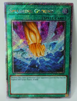Smashing Ground RA03-EN135 (PSR) Platinum Secret Rare NM+ 1st - Image 1