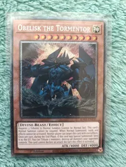 Obelisk The Tormentor RA03-EN230 1st Edition Platinum Secret Rare - Image 1