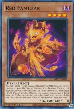 3 x Red Familiar - MP21-EN052 - Common - 1st Edition Near Mint, English YGO - Image 1