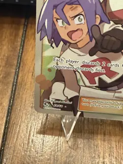 Pokemon Jessie & James 58/68 Hidden Fates Full Art Holo Rare Trainer Card - Image 3