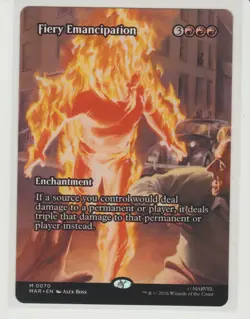 Fiery Emancipation - Borderless Mythic MtG Card MAR 70 - Image 1