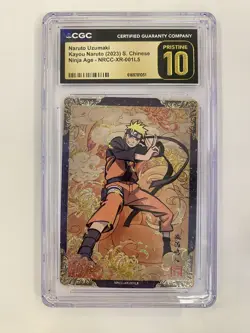 Uzumaki Naruto KaYou Naruto CCG Trading Card SSP NRCC-XR-006 L5 CGC Pristine 10 - Image 1