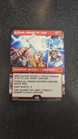 Mjolnir, Hammer of Thor (Borderless) (0303) - Marvel Super Heroes (MSH) - Image 1
