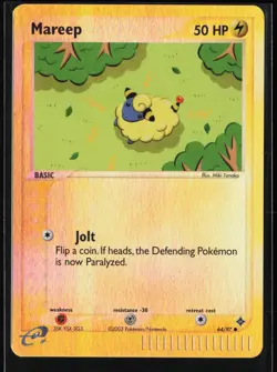2003 Dragon Pokemon TCG Mareep 64/97 Reverse Holo - Image 1