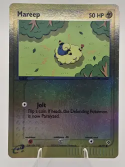2003 Dragon Pokemon TCG Mareep 64/97 Reverse Holo - Image 3