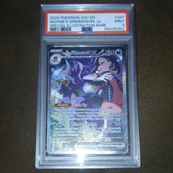 The Pokemon Company Pokemon TCG Marnie's Grimmsnarl ex 287/217 SIR Holo PSA 9 EN - Image 2