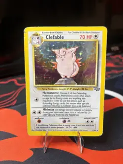 POKEMON TCG WOTC JUNGLE CLEFABLE #1/64 HOLO RARE UNLIMITED DM - Image 1