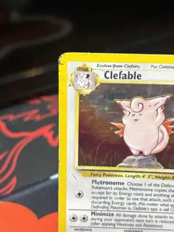 POKEMON TCG WOTC JUNGLE CLEFABLE #1/64 HOLO RARE UNLIMITED DM - Image 3