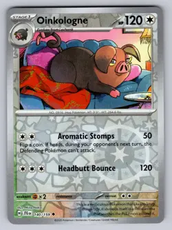 Oinkologne 140/159 Uncommon Journey Together Pokemon Reverse Holo Lightly Played - Image 1