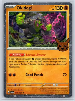 Okidogi (Cosmos Holo) 111/167 Holo Trick or Trade BOOster 2024 Pokemon NM - Image 1