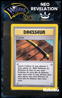 Carte Pokemon Canne 64/64 Edition 2 Ed 2 Neo Revelation Wizards FR 5 - Image 1