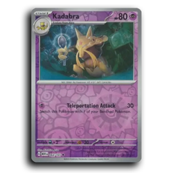 Kadabra 064/165 Uncommon 151 Pokemon Reverse Holo NM - Image 1