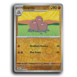 Dugtrio 051/165 Uncommon 151 Pokemon Reverse Holo NM - Image 1