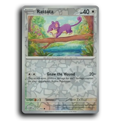 Rattata 019/165 Common 151 Pokemon Reverse Holo NM - Image 1