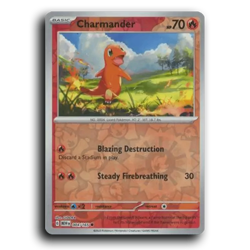 Charmander 004/165 Common 151 Pokemon Reverse Holo NM - Image 1