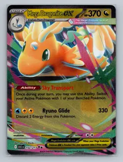 Pokemon ME: Ascended Heroes #152/217 Mega Dragonite ex - Image 1