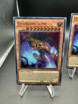 YuGiOh 3x Guardian Slime Ultra Rare (LED7-EN003 1st ed) - Image 2