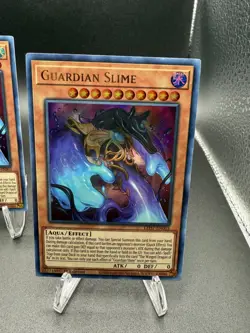 YuGiOh 3x Guardian Slime Ultra Rare (LED7-EN003 1st ed) - Image 4