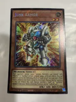 Konami Junk Armor Holo Secret Rare BLGG-EN032 1st Ed English Yu-Gi-Oh! TCG - Image 1