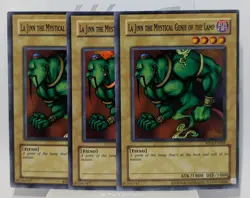 3x YuGiOh! La Jinn the Mystical Genie of the Lamp - RP01-EN085 - Super Rare - Image 1