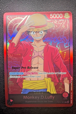 Super Pre-Release Starter Deck 1: Straw Hat Crew #ST01-001 Monkey.D.Luffy (001) - Image 1
