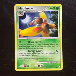 Mothim 6/99 Pokemon Arceus Platinum Holo Rare Card LP/MP - Image 1