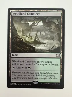 Woodland Cemetery MTG Magic the Gathering Card NM Near Mint DSC - Image 1