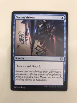 Serum Visions MTG Magic the Gathering Card NM Near Mint Commander 2021 C21 - Image 1