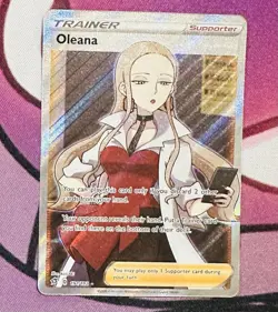 Oleana Rebel Clash 191/192 Holo Full Art Ultra Rare Pokemon Card Tcg NM - Image 1
