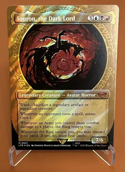 Sauron, the Dark Lord Universes Beyond The Lord of the Rings Showcase Surge Foil - Image 1