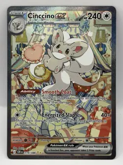 Cinccino ex 119/086 Special Illustration Rare SIR Pokemon TCG Chaos Rising QTY - Image 1