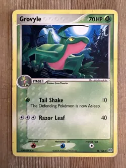 1x - Grovyle - 28/106 - Uncommon DMG English Pokemon EX Emerald - Image 1