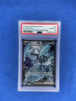 POKEMON KYUREM ex 2025 BLACK BOLT #165 SPECIAL ILLUSTRATION RARE PSA 10 - Image 1