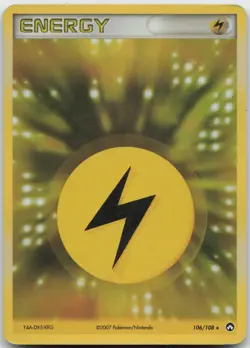 Lightning Energy 106/108 Holo Rare Power Keepers Pokemon Holo Lightly Played - Image 1