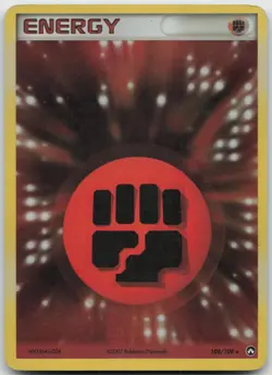 Fighting Energy 108/108 Holo Rare Power Keepers Pokemon Holo Moderately Played - Image 1