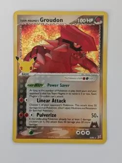 Pokemon Team Magma's Groudon Holo Celebrations #9/95 NM TCG - Image 1
