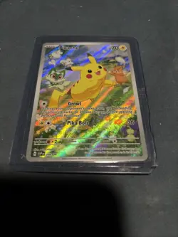 Pokemon TCG Scarlet & Violet Black Star Promo Card Pikachu 088 - Image 1