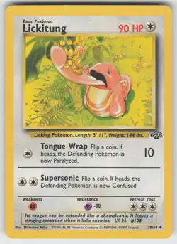 Lickitung Uncommon Jungle 38/64 Pokemon - Image 1