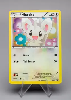 Vintage 2011 Pokemon TCG Minccino Black Star Promo BW13 Cosmos Holo NM - Image 1