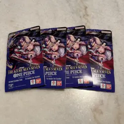 ONE PIECE TCG OP-14 The Azure Sea’s Seven Booster Pack Sleeved SEALED English .. - Image 1