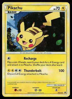 Pikachu HGSS03 Holo HGSS Black Star Promo Pokemon Card - Image 1