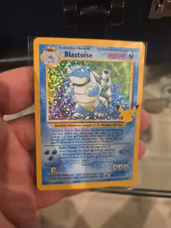 Pokemon Blastoise Base Set Holo Rare Card 2/102 25Th Anniversary - Image 1