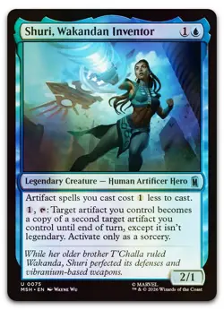 Shuri, Wakandan Inventor #75 (Foil) (NM) Marvel Super Heroes MSH Magic MTG - Image 1