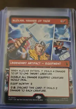 Mjolnir, Hammer of Thor (Borderless) (0303) Marvel Super Heroes Regular - Image 1