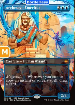 MTG Archmage Emeritus Special Guest Mythic Creature Human Wizard NM - Image 1
