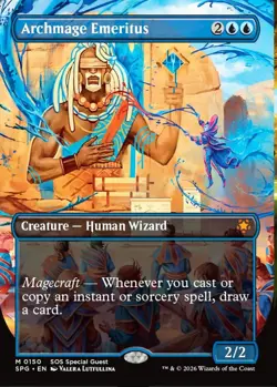 MTG Archmage Emeritus Special Guest Mythic Creature Human Wizard NM - Image 2